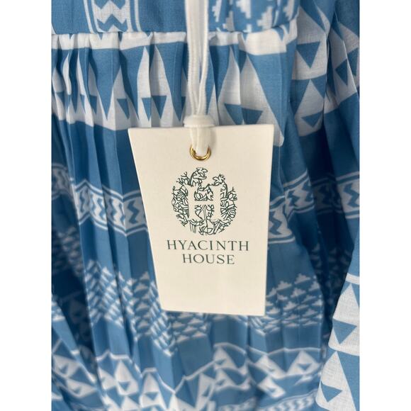 TUCKERNUCK Hyacinth House Blue & White Bell Sleeved Blaine Mini Dress NWT XXL - Picture 9 of 10